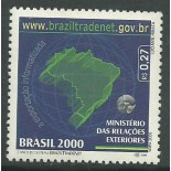 C2275 BRASIL 500 ANOS 2000 SISTEMA BRAZIL TRADENET 10.362  Novo - COM GOMA 